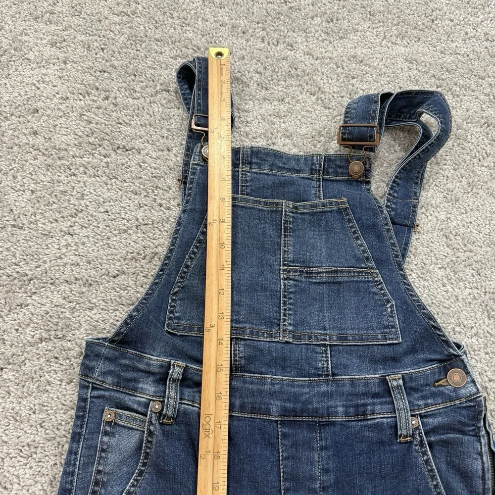 Free People We The Free Carly Flare Denim Overalls 28 Boho Hippie Festival